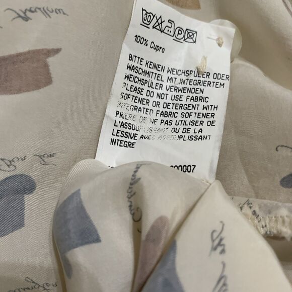 Vintage Betty Barclay Equestrian Western Hats Blouse Beige Coral Sz 46 M/L - Picture 8 of 9